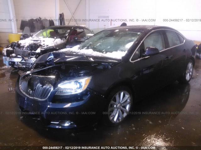 1G4PR5SK1F4215710 - 2015 BUICK VERANO CONVENIENCE Dark Blue photo 2