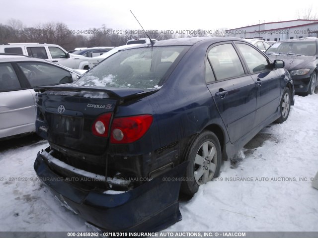 1NXBR32EX6Z713218 - 2006 TOYOTA COROLLA CE/LE/S BLUE photo 4