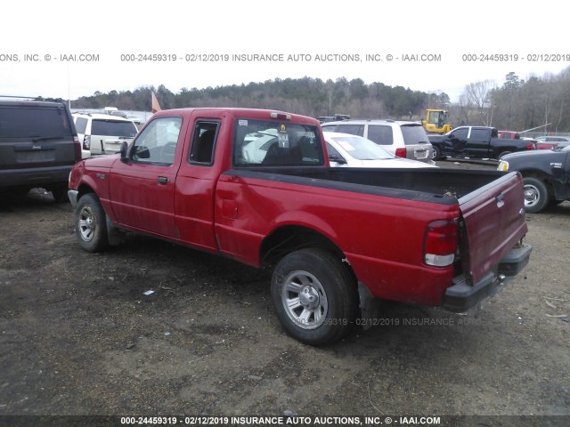 1FTYR14C9YPB93979 - 2000 FORD RANGER SUPER CAB RED photo 3