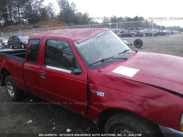 1FTYR14C9YPB93979 - 2000 FORD RANGER SUPER CAB RED photo 6