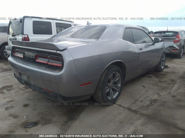 2C3CDZAG4FH717494 - 2015 DODGE CHALLENGER SXT SILVER photo 4