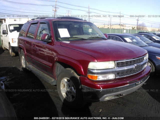 1GNEK13T44J136070 - 2004 CHEVROLET TAHOE K1500 RED photo 1