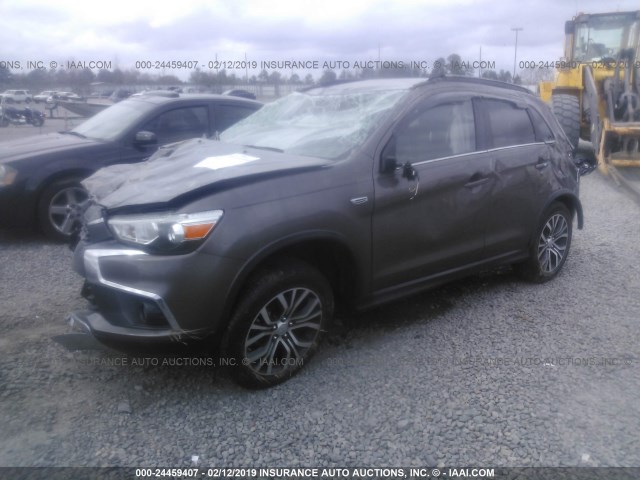 JA4AP4AW3HZ030895 - 2017 MITSUBISHI OUTLANDER SPORT SEL GRAY photo 2