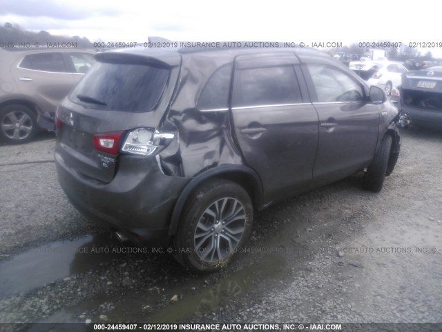 JA4AP4AW3HZ030895 - 2017 MITSUBISHI OUTLANDER SPORT SEL GRAY photo 4