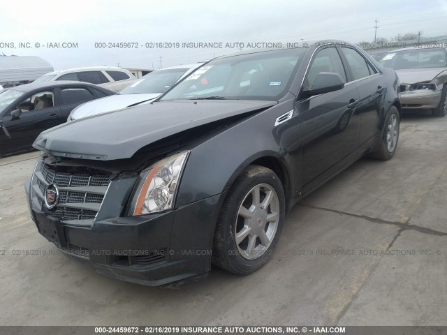 1G6DR57V980154520 - 2008 CADILLAC CTS HI FEATURE V6 GRAY photo 2