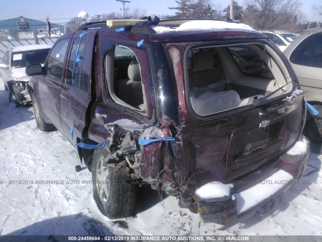 1GNDT13S852151988 - 2005 CHEVROLET TRAILBLAZER LS/LT BURGUNDY photo 3