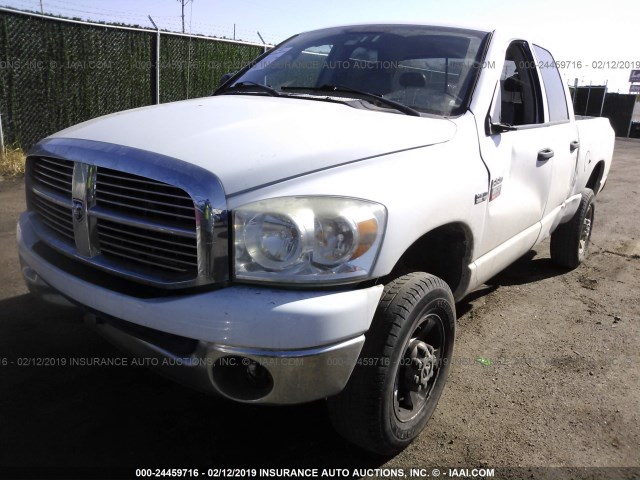 3D7KS28D18G120327 - 2008 DODGE RAM 2500 ST/SLT WHITE photo 2