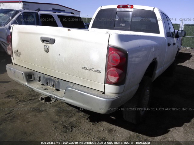 3D7KS28D18G120327 - 2008 DODGE RAM 2500 ST/SLT WHITE photo 4