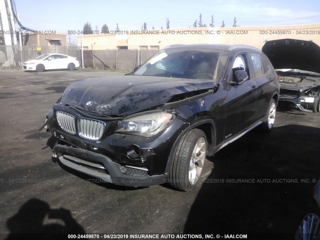 WBAVM1C52DVW44340 - 2013 BMW X1 SDRIVE28I BLACK photo 2