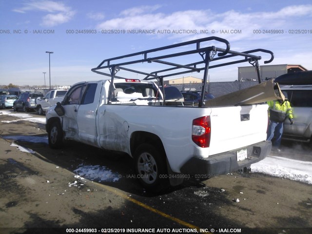 5TFCY5F10EX016779 - 2014 TOYOTA TUNDRA DOUBLE CAB SR/SR5 WHITE photo 3