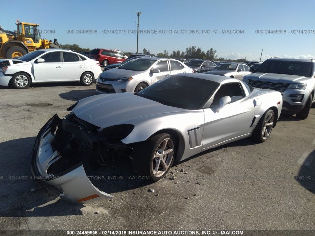 1G1YP2DW6B5111241 - 2011 CHEVROLET CORVETTE GRAND SPORT SILVER photo 2