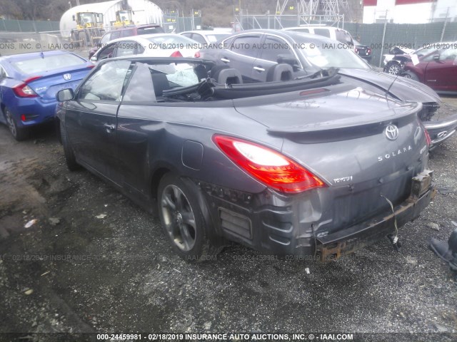 4T1FA38P97U109209 - 2007 TOYOTA CAMRY SOLARA SE/SLE GRAY photo 3