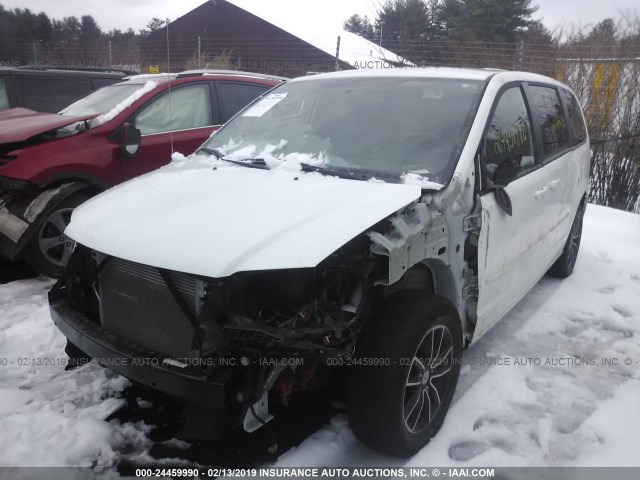 2C4RDGCG8FR558285 - 2015 DODGE GRAND CARAVAN SXT WHITE photo 2