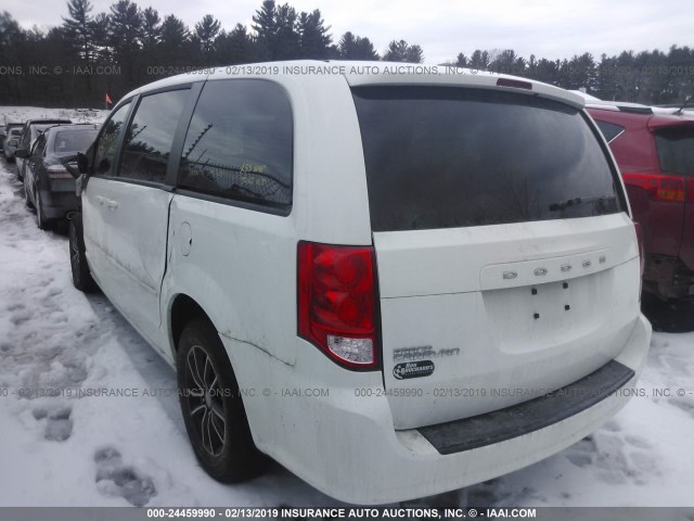 2C4RDGCG8FR558285 - 2015 DODGE GRAND CARAVAN SXT WHITE photo 3