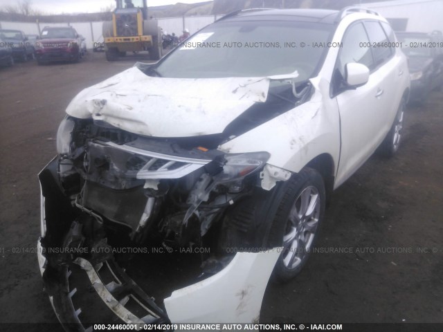 JN8AZ1MWXEW531911 - 2014 NISSAN Murano S/SL/SV/LE WHITE photo 6