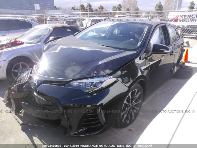 2T1BURHE5JC079805 - 2018 TOYOTA COROLLA L/LE/XLE/SE/XSE BLACK photo 2