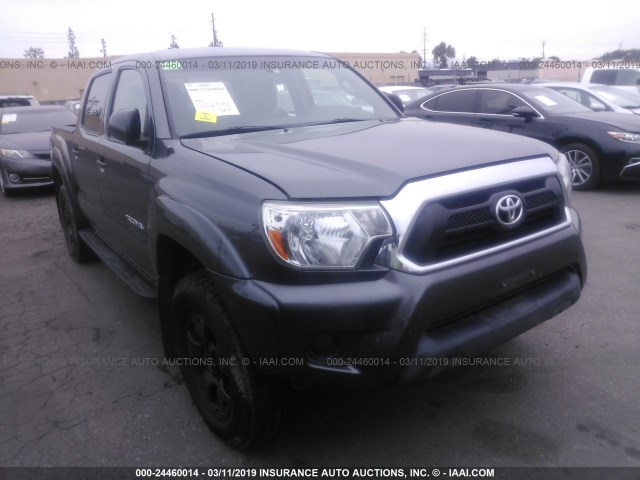 5TFJX4GN1FX040659 - 2015 TOYOTA TACOMA DOUBLE CAB PRERUNNER GRAY photo 1