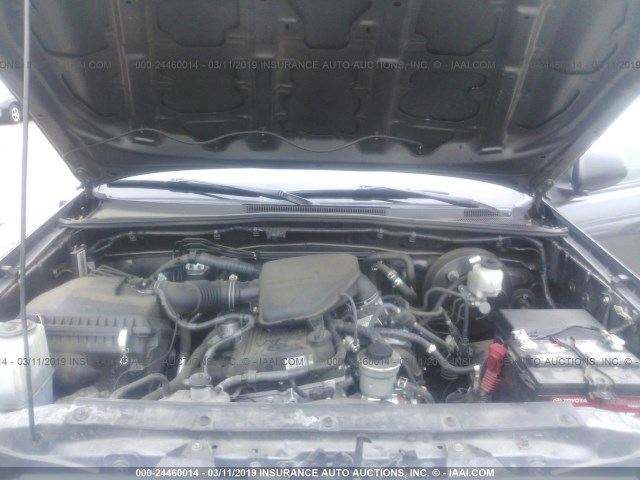 5TFJX4GN1FX040659 - 2015 TOYOTA TACOMA DOUBLE CAB PRERUNNER GRAY photo 10