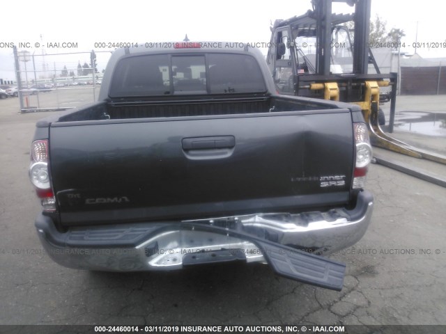 5TFJX4GN1FX040659 - 2015 TOYOTA TACOMA DOUBLE CAB PRERUNNER GRAY photo 6