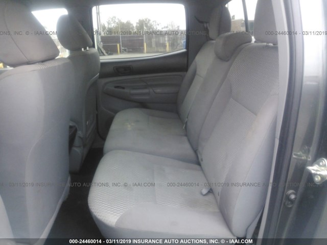 5TFJX4GN1FX040659 - 2015 TOYOTA TACOMA DOUBLE CAB PRERUNNER GRAY photo 8