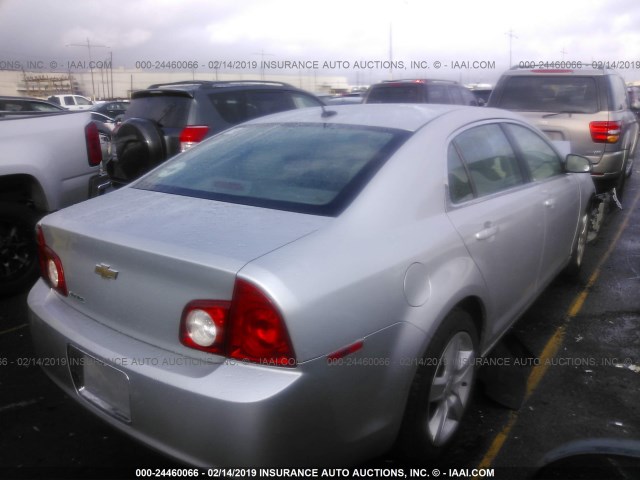 1G1ZB5EB5AF101034 - 2010 CHEVROLET MALIBU LS SILVER photo 4