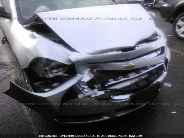 1G1ZB5EB5AF101034 - 2010 CHEVROLET MALIBU LS SILVER photo 6