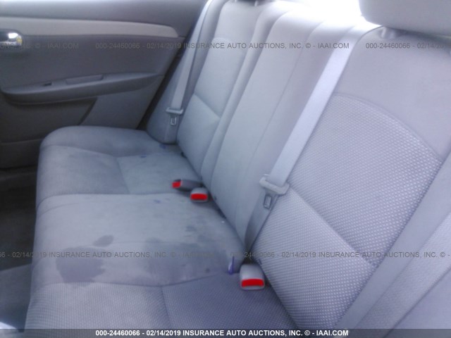 1G1ZB5EB5AF101034 - 2010 CHEVROLET MALIBU LS SILVER photo 8