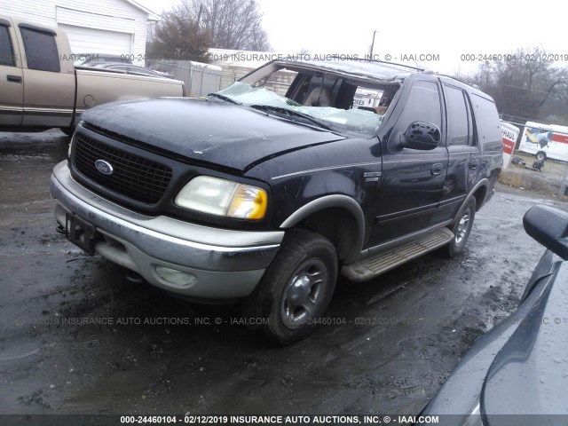 1FMPU18L3YLC18303 - 2000 FORD EXPEDITION EDDIE BAUER BLACK photo 2