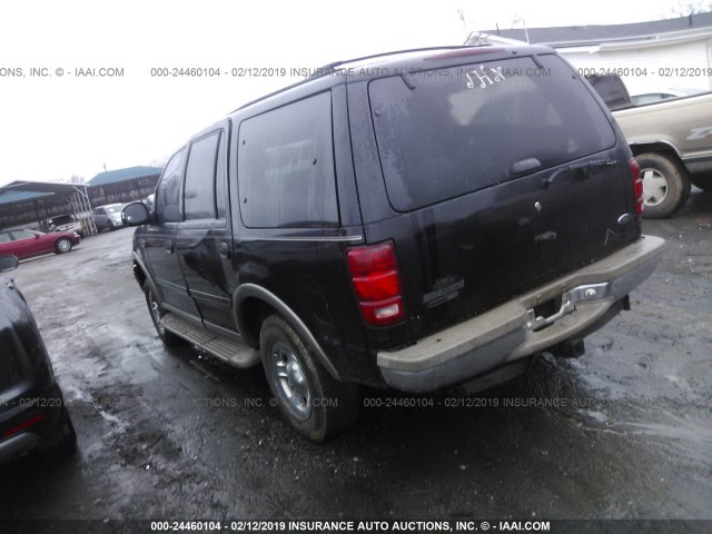 1FMPU18L3YLC18303 - 2000 FORD EXPEDITION EDDIE BAUER BLACK photo 3