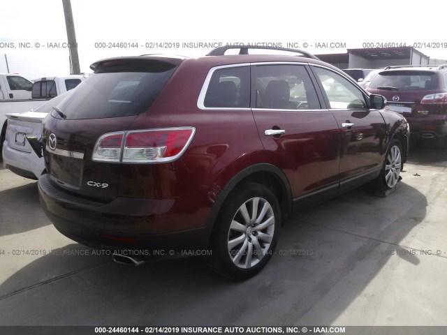 JM3TB28Y470106014 - 2007 MAZDA CX-9 RED photo 4