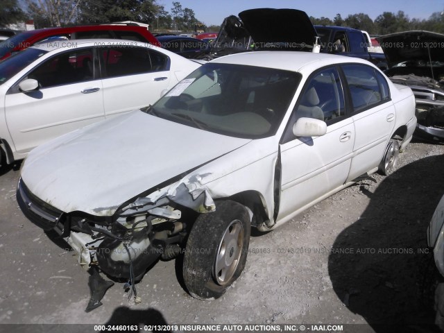 1G1NE52JX1M569693 - 2001 CHEVROLET MALIBU LS WHITE photo 2