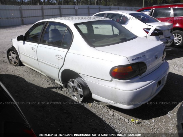1G1NE52JX1M569693 - 2001 CHEVROLET MALIBU LS WHITE photo 3