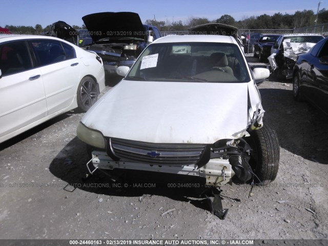 1G1NE52JX1M569693 - 2001 CHEVROLET MALIBU LS WHITE photo 6