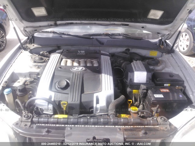 KMHFU45E25A392373 - 2005 HYUNDAI XG 350 SILVER photo 10