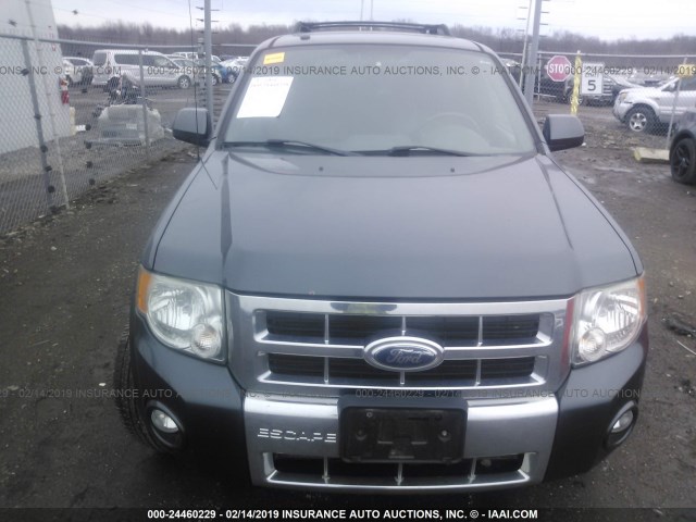 1FMCU04138KB45923 - 2008 FORD ESCAPE LIMITED BLUE photo 6