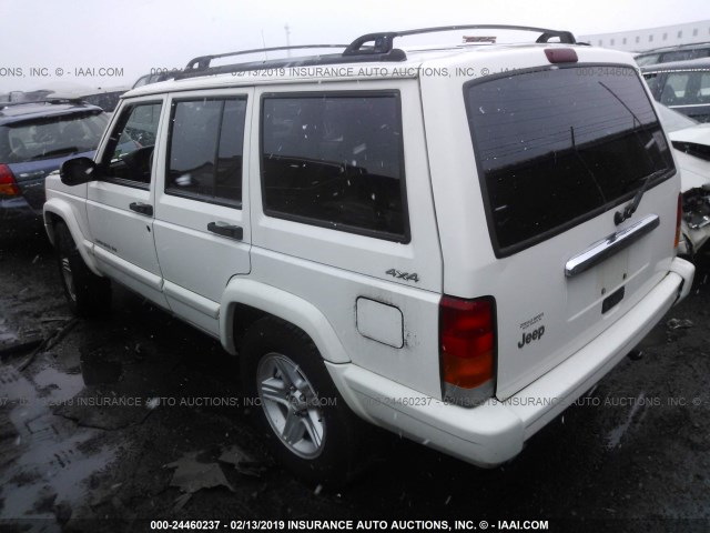 1J4FF68S5YL184504 - 2000 JEEP CHEROKEE LIMITED WHITE photo 3