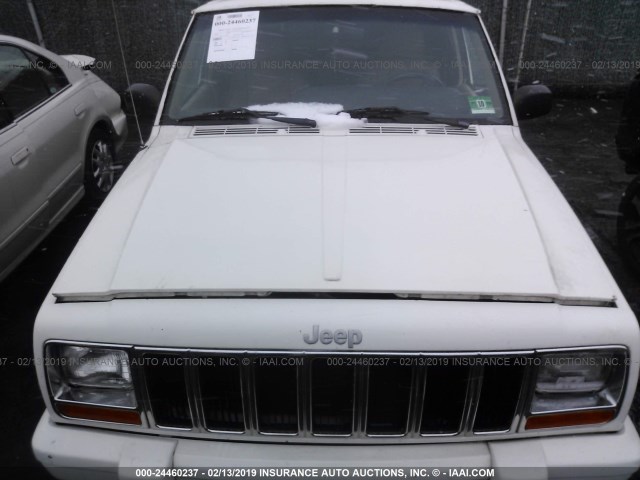 1J4FF68S5YL184504 - 2000 JEEP CHEROKEE LIMITED WHITE photo 6