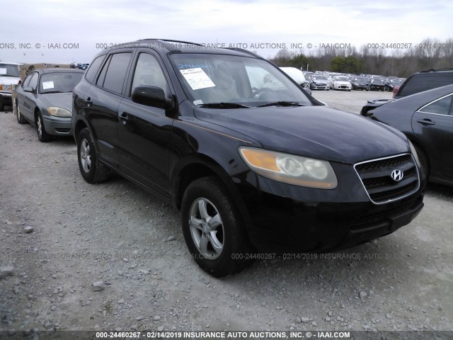 KM8SG13D57U142173 - 2007 HYUNDAI SANTA FE GLS BLACK photo 1