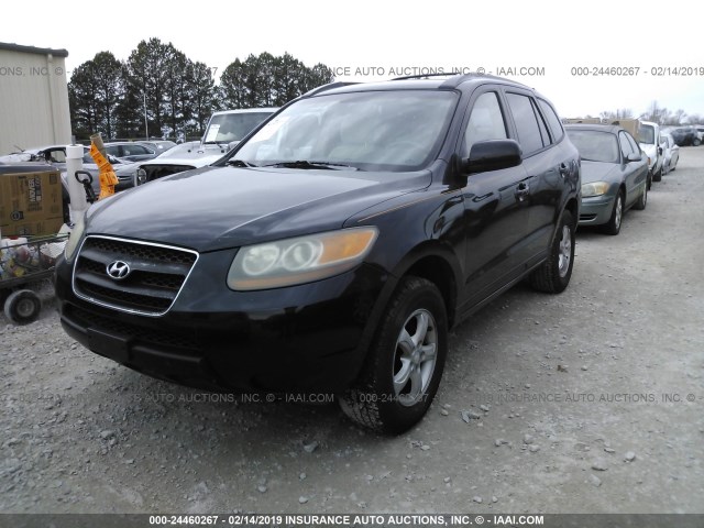 KM8SG13D57U142173 - 2007 HYUNDAI SANTA FE GLS BLACK photo 2