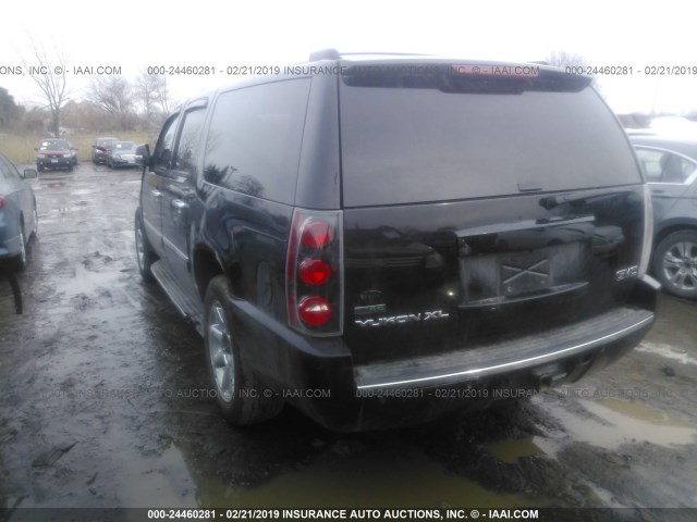 1GKUKMEF9AR201784 - 2010 GMC YUKON XL DENALI BLACK photo 3