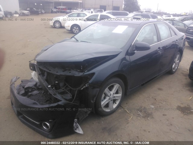 4T1BF1FK6EU363484 - 2014 TOYOTA CAMRY L/SE/LE/XLE 黑色 照片 2