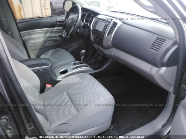 3TMJU4GN4FM183006 - 2015 TOYOTA TACOMA DOUBLE CAB PRERUNNER GRAY photo 5