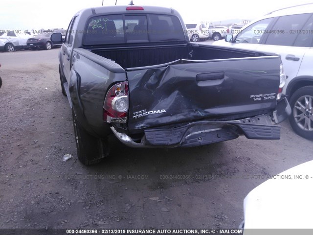 3TMJU4GN4FM183006 - 2015 TOYOTA TACOMA DOUBLE CAB PRERUNNER GRAY photo 6