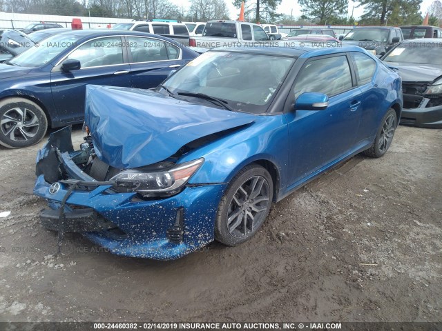 JTKJF5C72FJ002661 - 2015 TOYOTA SCION TC ლურჯი ფოტო 2