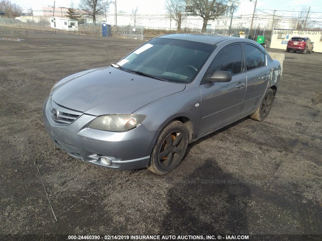 JM1BK123X51232820 - 2005 MAZDA 3 S GRAY photo 2