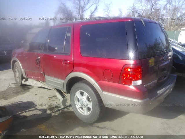 1FMPU18L54LA88714 - 2004 FORD EXPEDITION EDDIE BAUER BURGUNDY photo 3