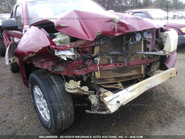 5TEUU42N39Z618237 - 2009 TOYOTA TACOMA ACCESS CAB წითელი ფოტო 6