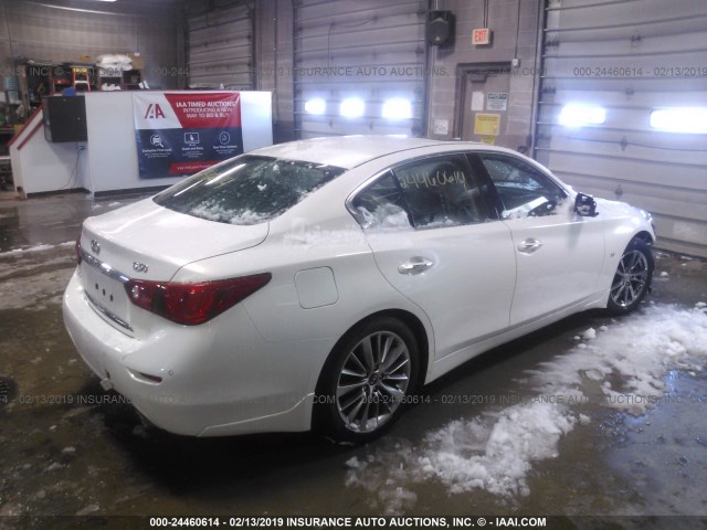 JN1BV7AR7FM416146 - 2015 INFINITI Q50 PREMIUM/SPORT WHITE photo 4