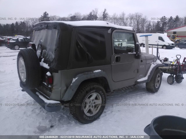 1J4FA39S65P346995 - 2005 JEEP WRANGLER X TAN photo 4