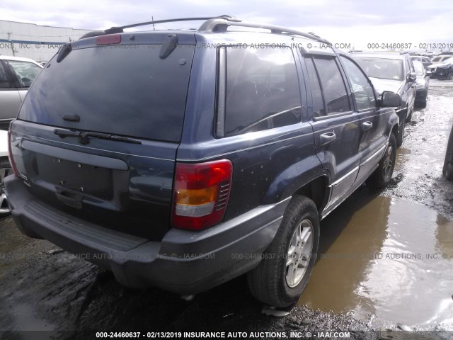 1J4GW48S54C328944 - 2004 JEEP GRAND CHEROKEE LAREDO/COLUMBIA/FREEDOM 蓝色 照片 4